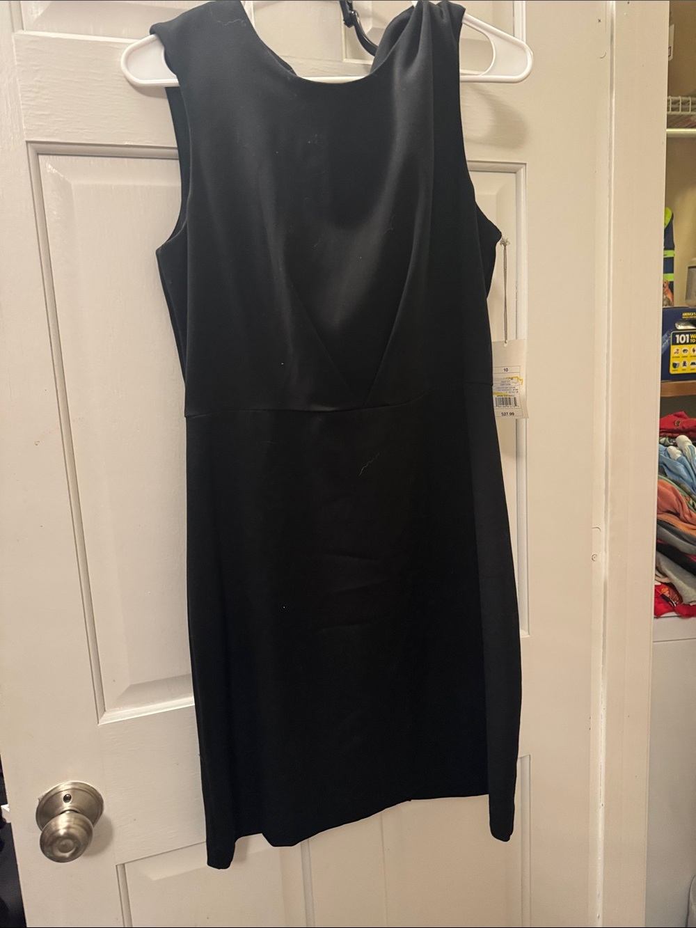 Classic Black Sleeveless Sheath Dress